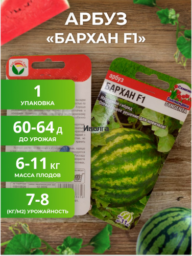 Набор семян "Бахча для новичков" - арбуз и дыня фото 2